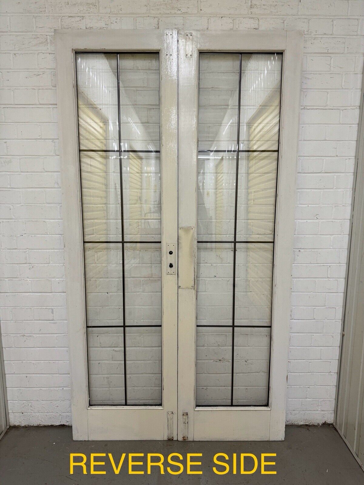 Reclaimed French Double Glazed Wooden Double Doors 2003 x 1110mm