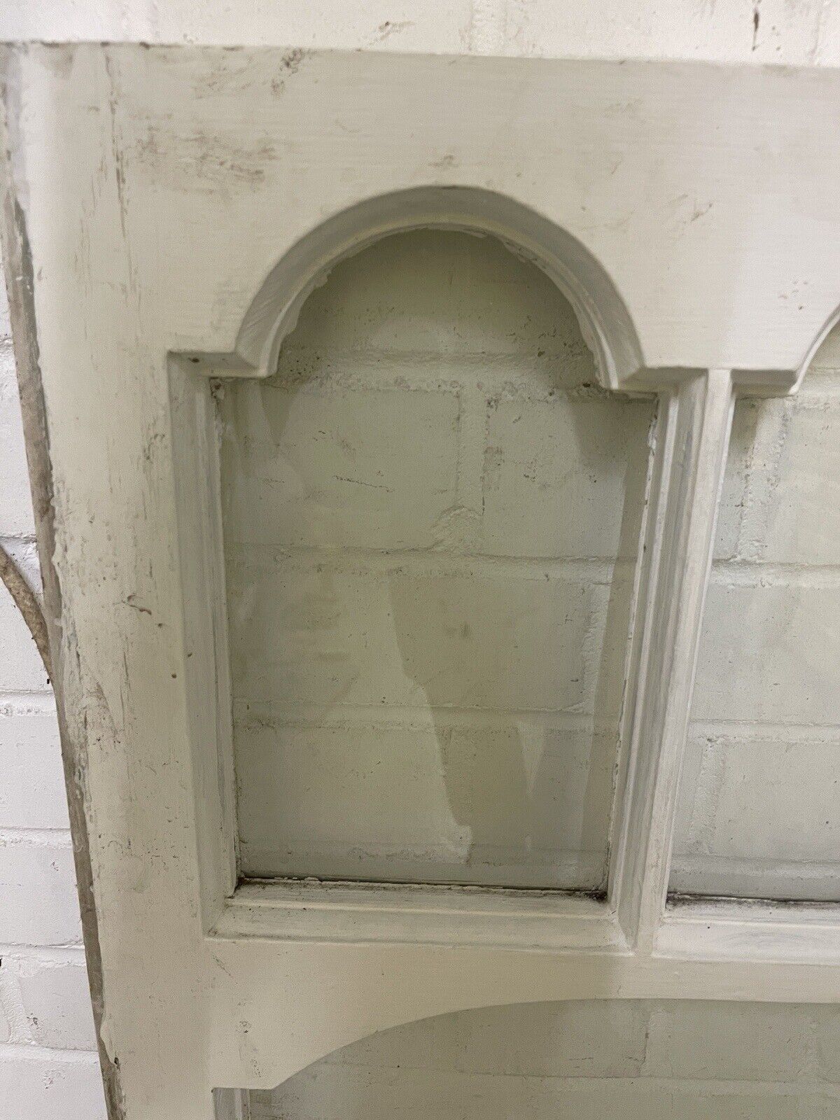 Reclaimed Old Edwardian Arch Sash Wooden Window 627 x 950mm