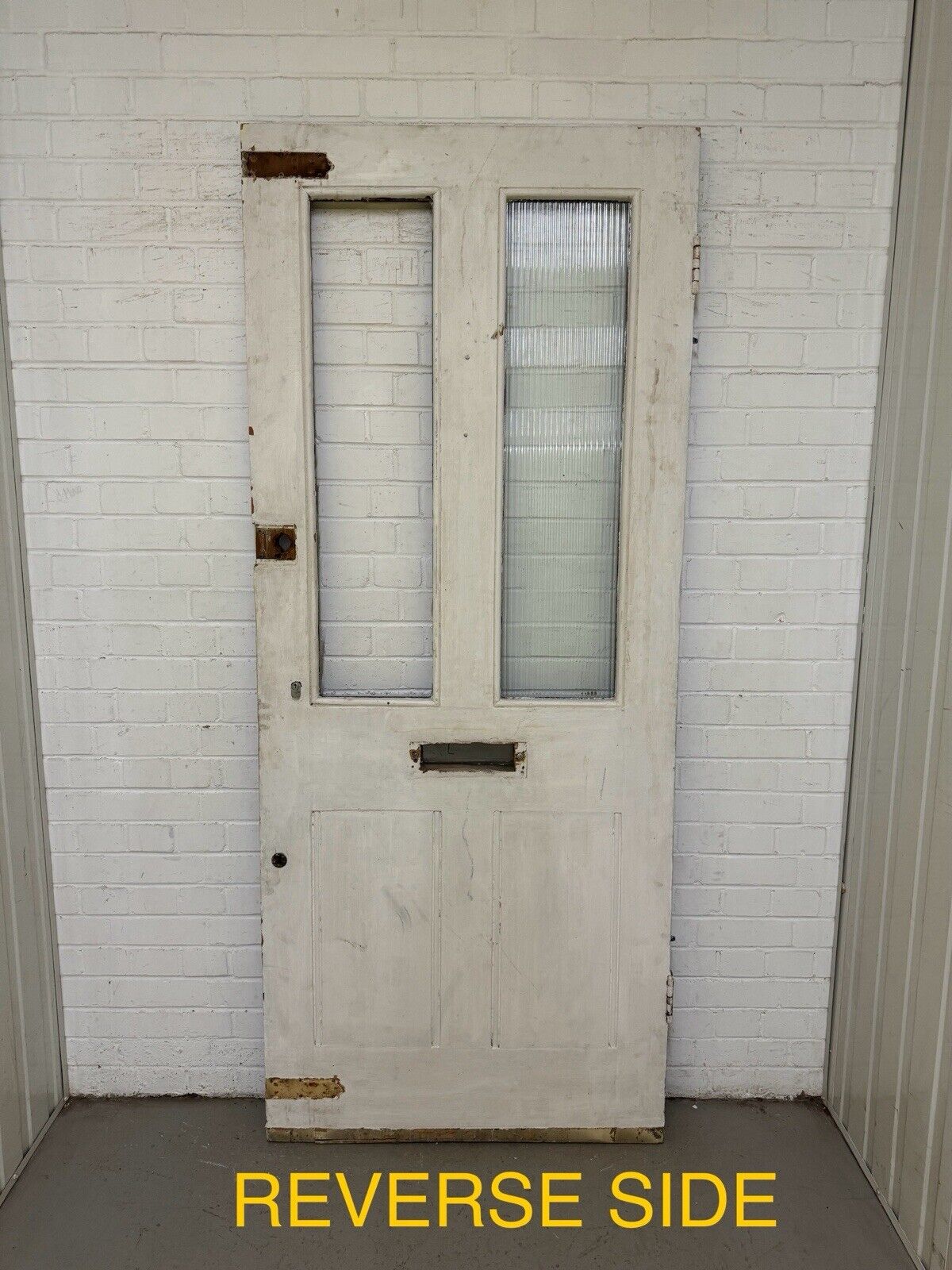 Reclaimed Old Victorian Edwardian Wooden Panel Front Door 2133 x 887mm