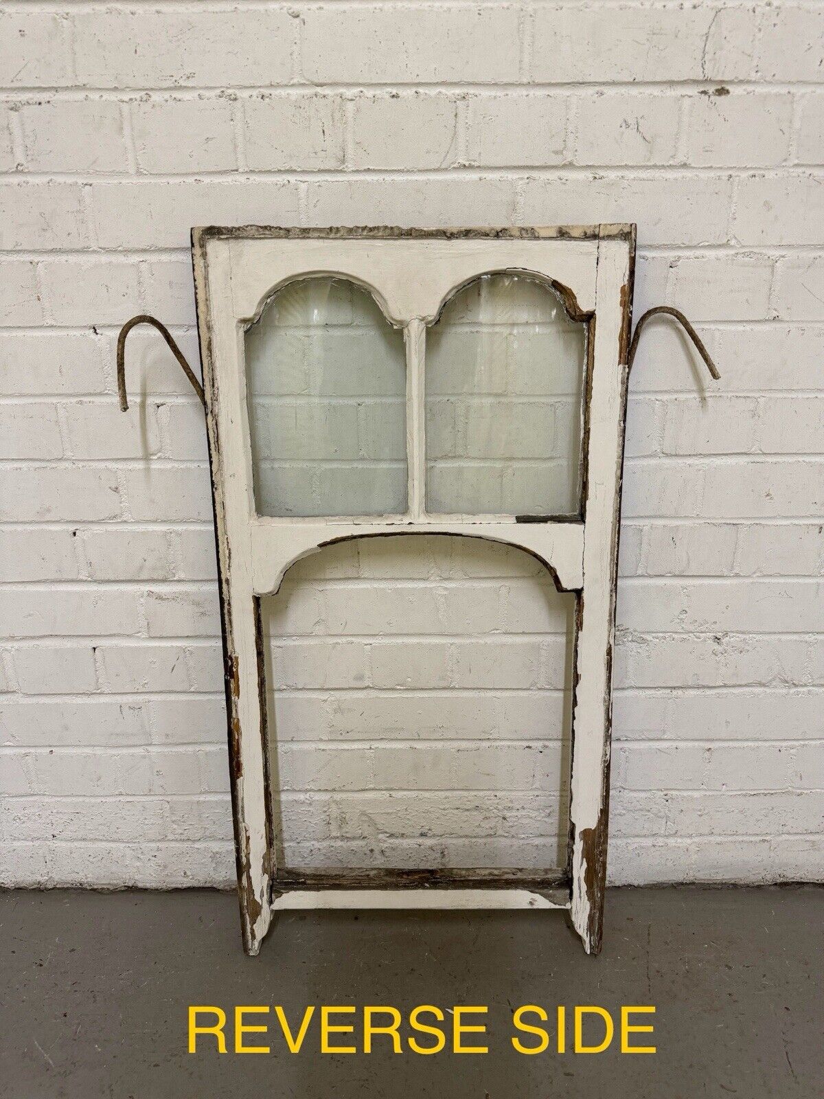 Reclaimed Old Edwardian Arch Sash Wooden Window 805 x 455mm