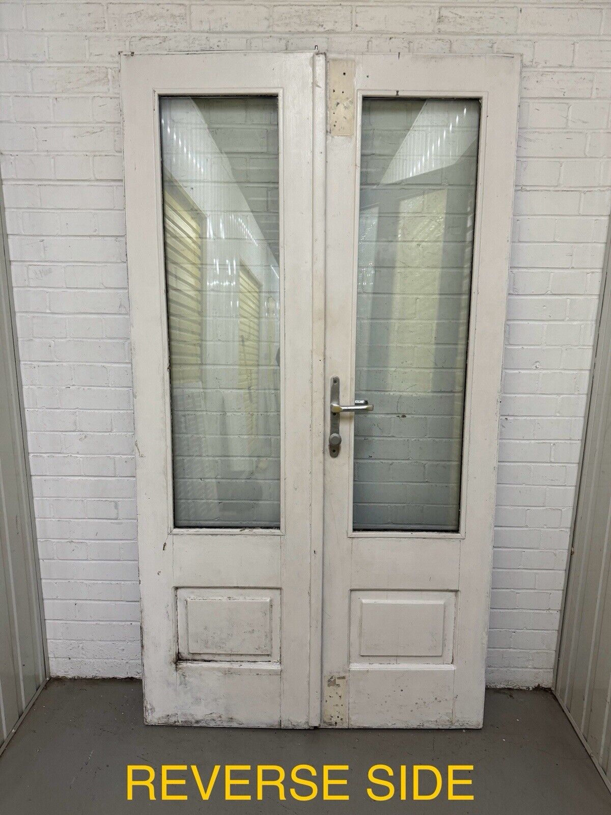 Reclaimed French Double Glazed Wooden Double Doors 2020 x 1105mm