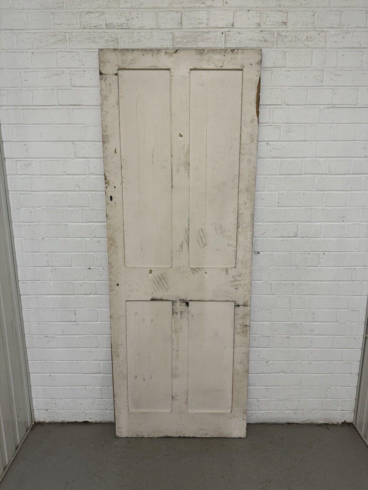 Reclaimed Victorian Pine Internal 4 panel Door 1915 x 708 Or 703 Or 705mm