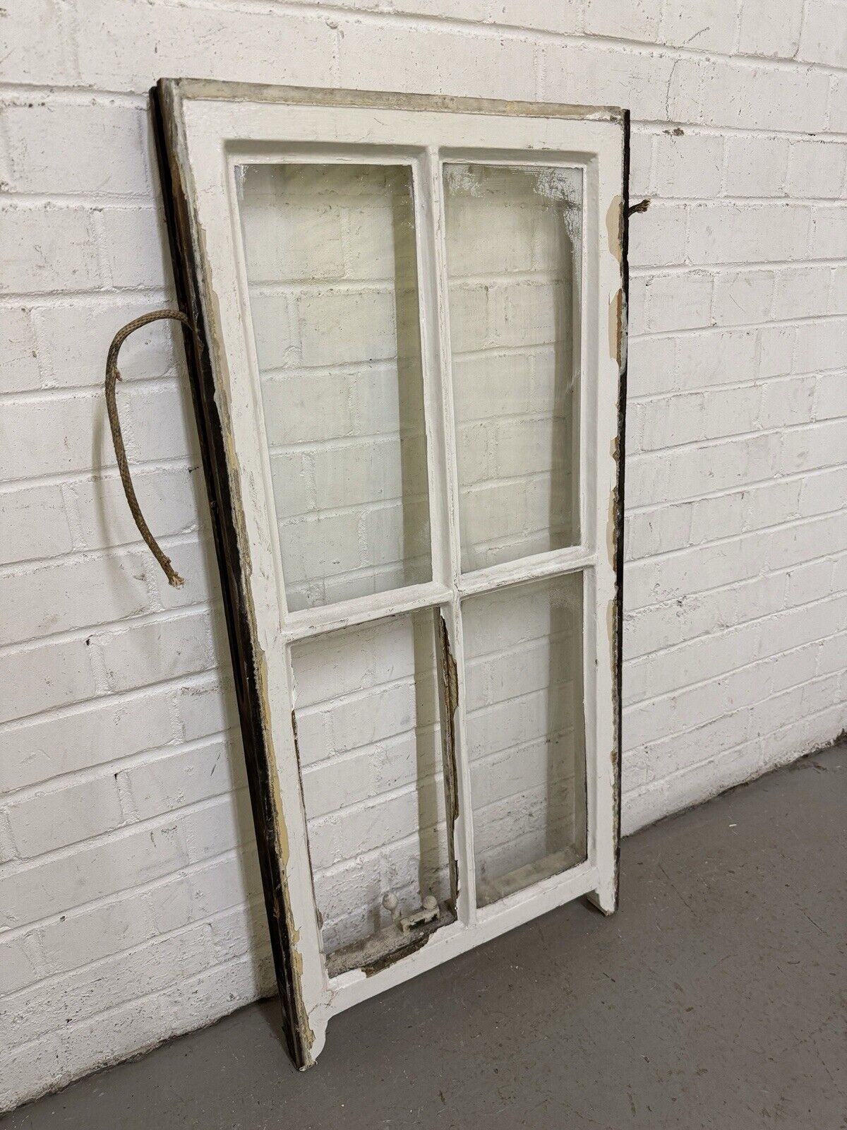 Reclaimed Old Georgian 4 Panel Wooden Window 1010 x 480mm