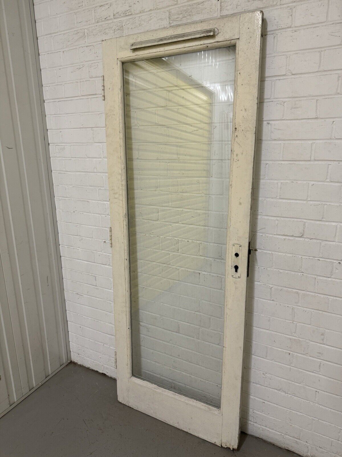 Reclaimed Old Double Glazed Glass Wooden Side Or Back Door 1900 x 715mm