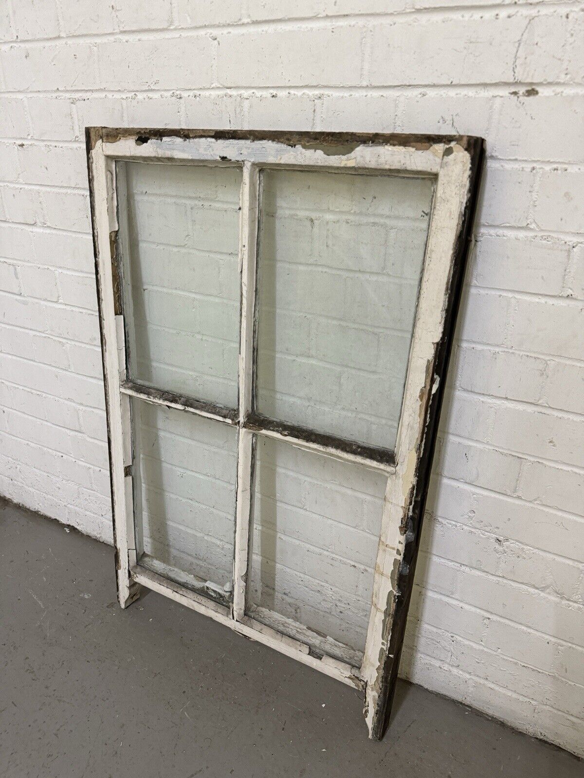 Reclaimed Old Georgian 4 Panel Wooden Window 955 x 605mm