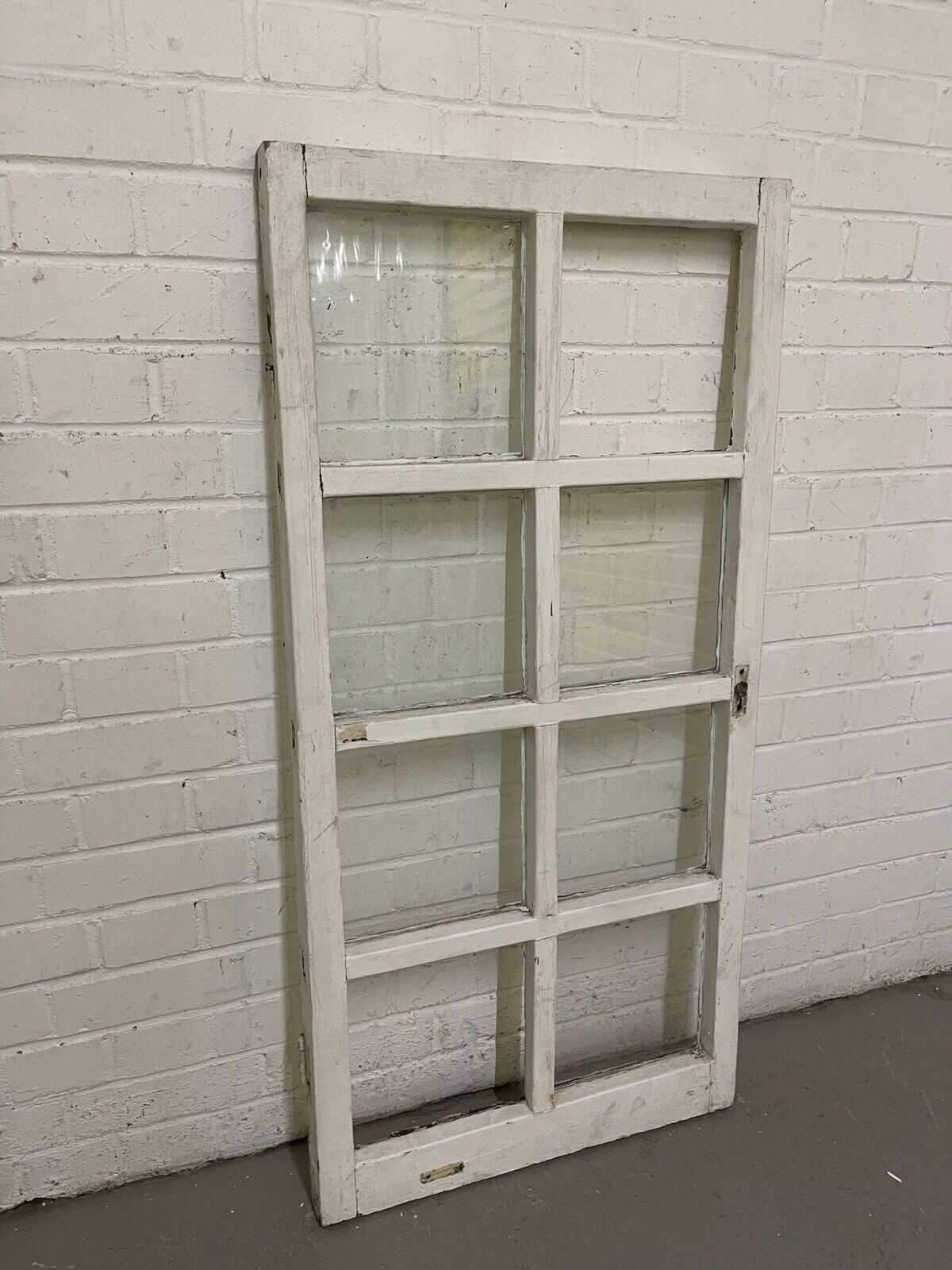 Reclaimed Old Modern Georgian Style 8 Panel Wooden Window 568 x 1175mm