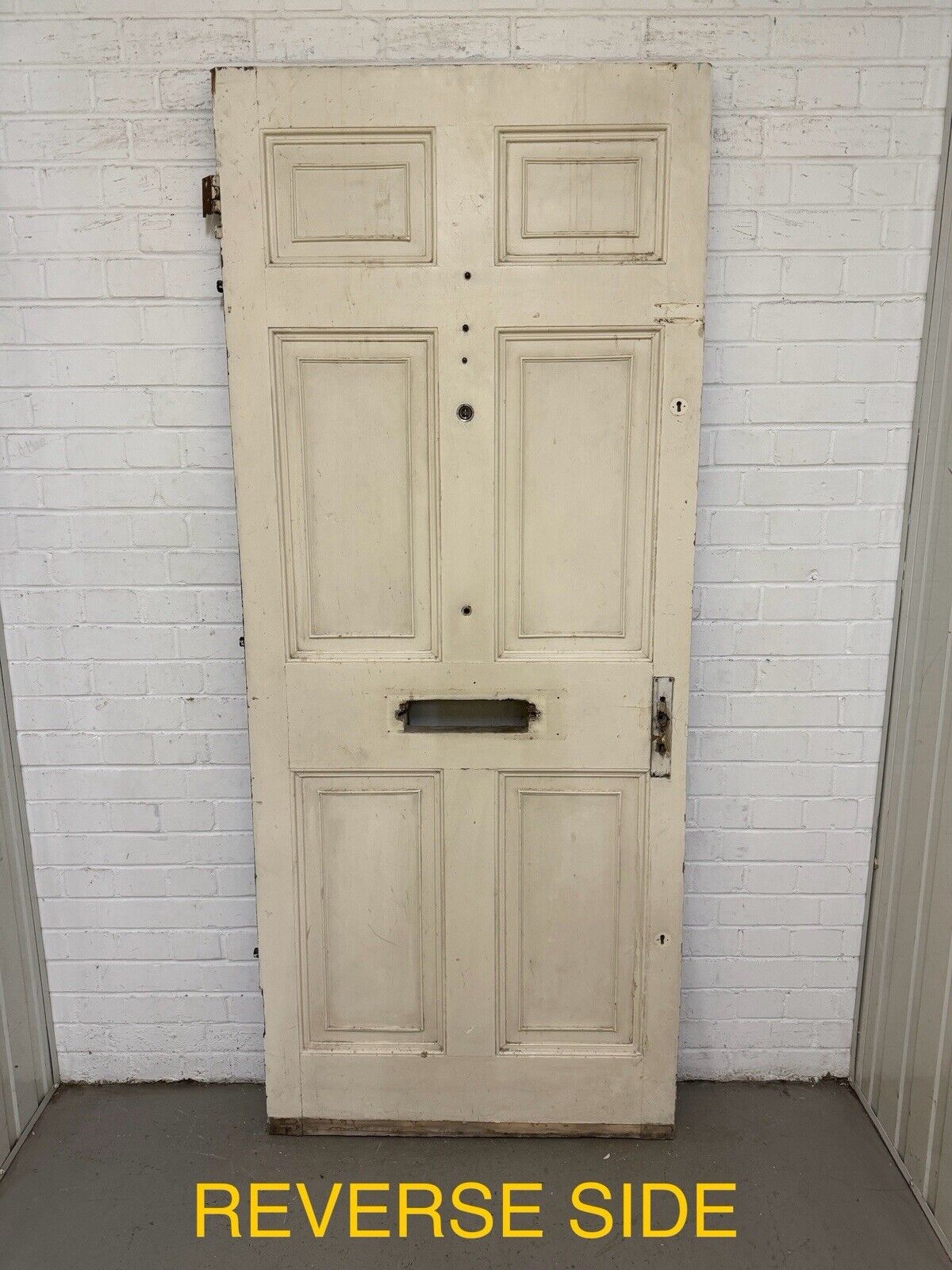 Reclaimed Old Victorian Edwardian Wooden Panel Front Door 2055 x 858mm