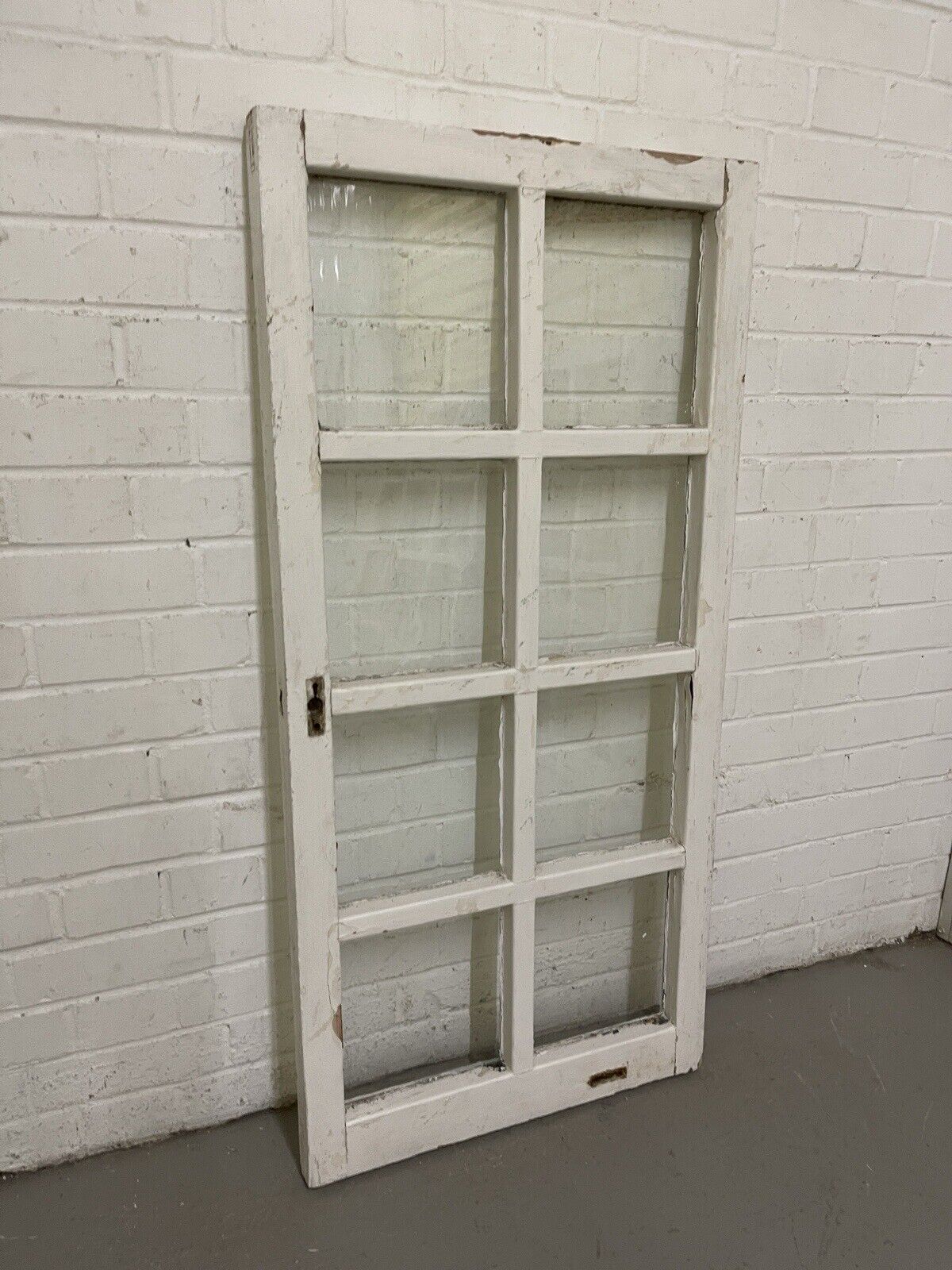 Reclaimed Old Modern Georgian Style 8 Panel Wooden Window 568 x 1175mm