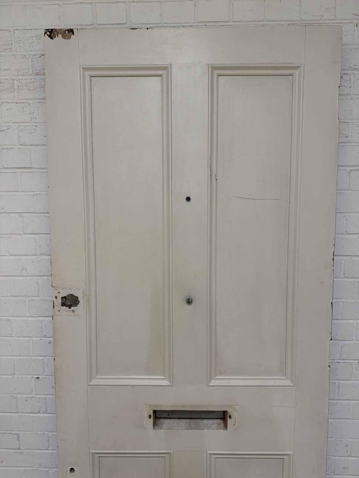 Reclaimed Victorian Edwardian Wooden Panel Front Door 2095 x 908mm