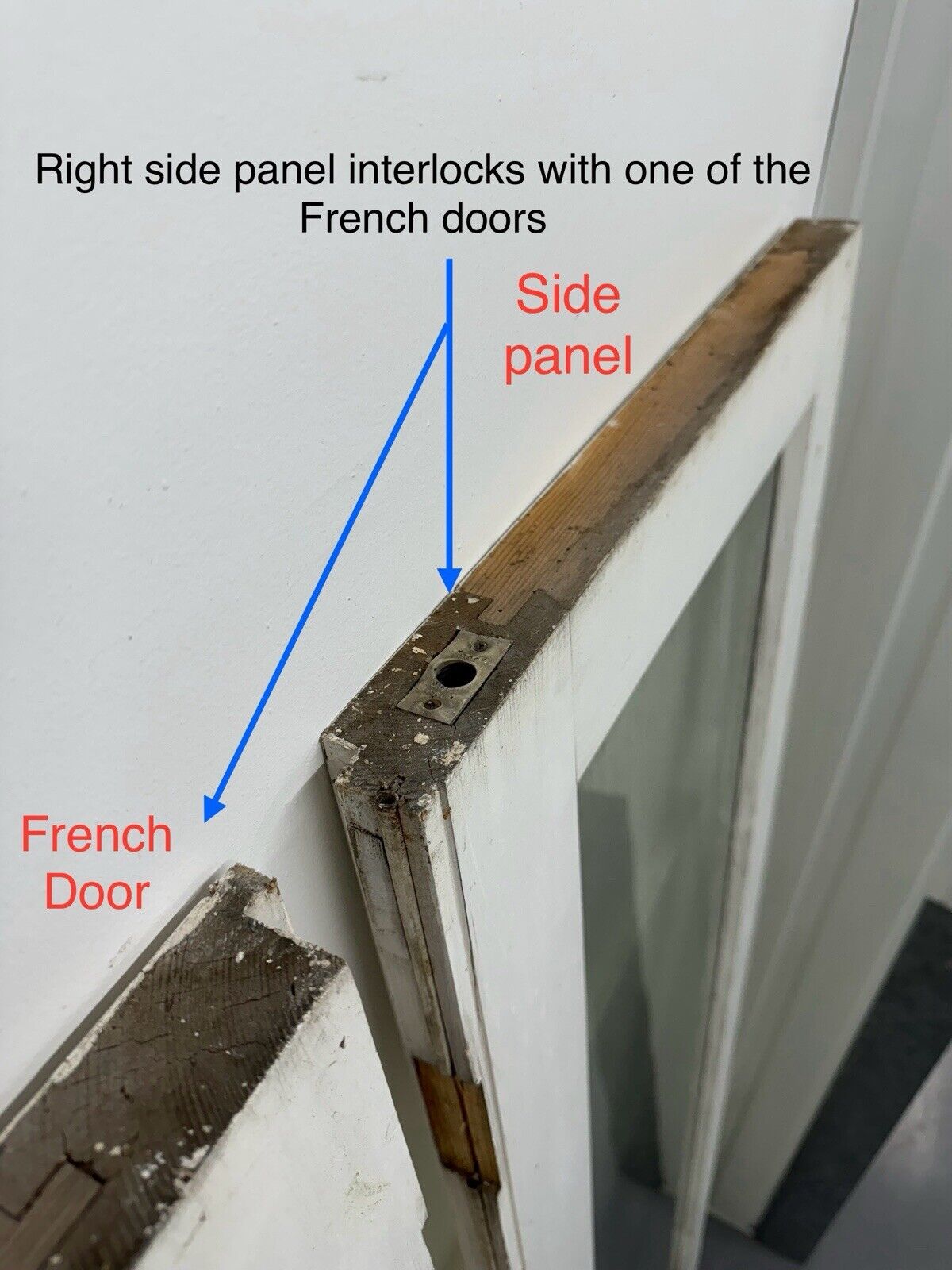 Solid Wood Double Glazed Bifold Sliding External Doors NO FRAME 1980 x 2223mm