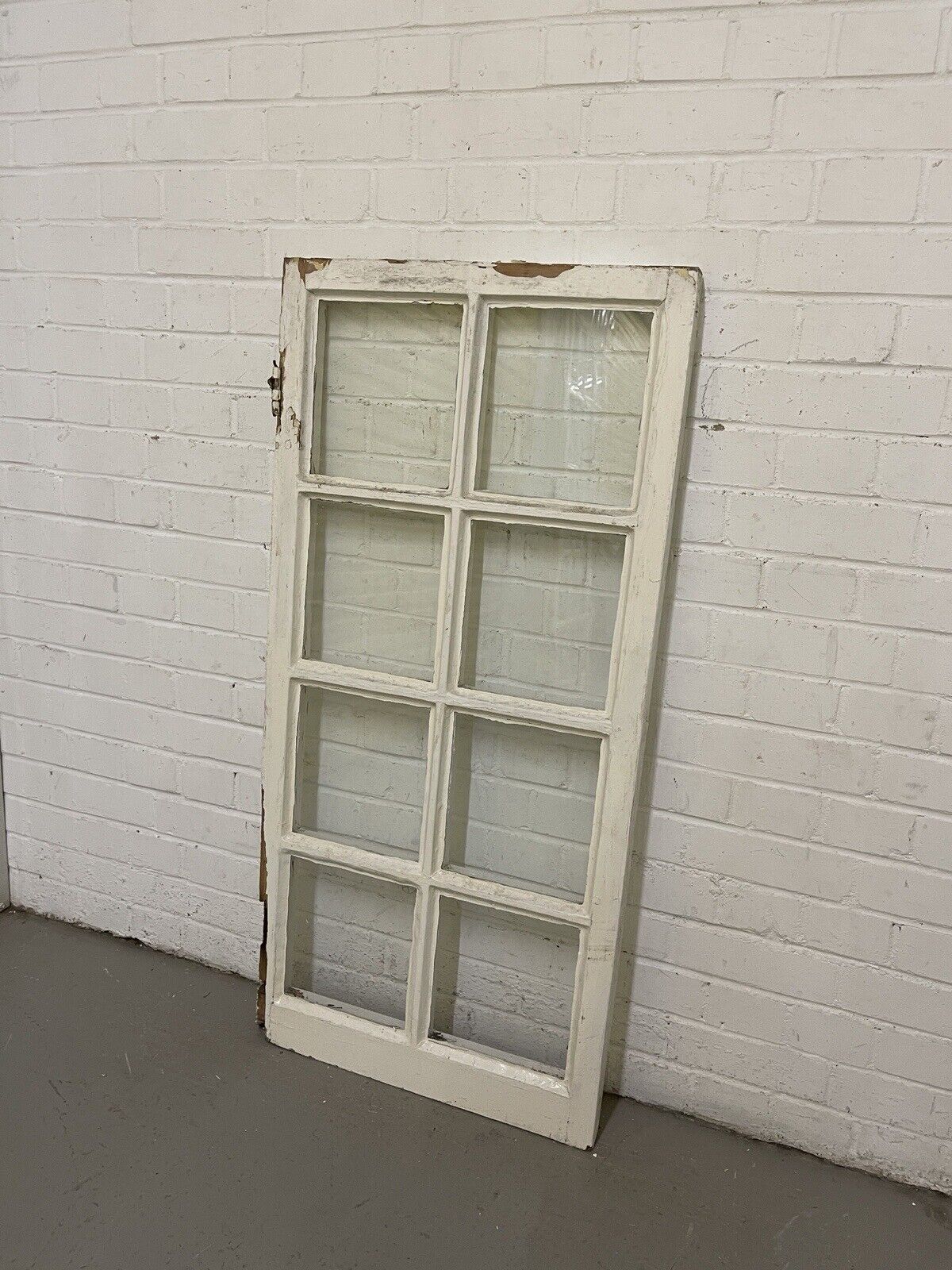 Reclaimed Old Modern Georgian Style 8 Panel Wooden Window 568 x 1175mm