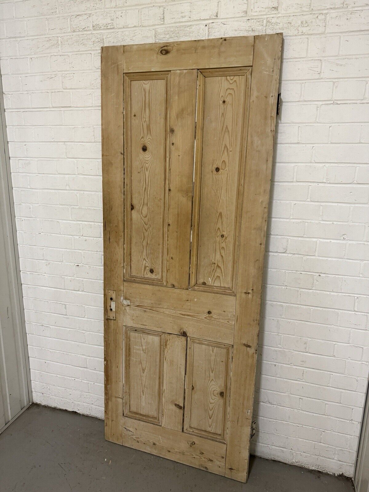 Reclaimed Old Victorian Pine Internal 4 panel Door 1930 x 760mm