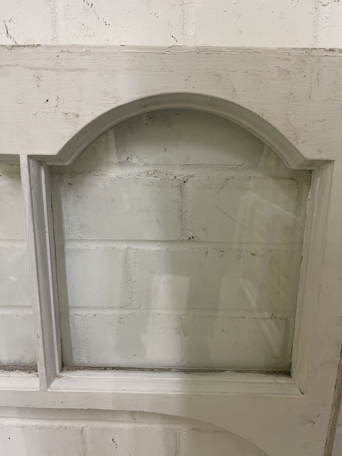 Reclaimed Old Edwardian Arch Sash Wooden Window 1110 x 950mm