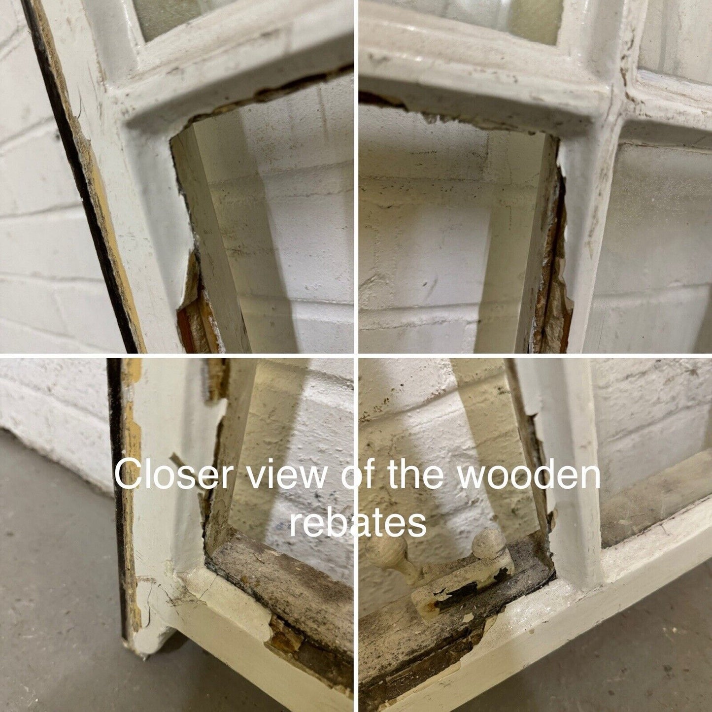 Reclaimed Old Georgian 4 Panel Wooden Window 1010 x 480mm