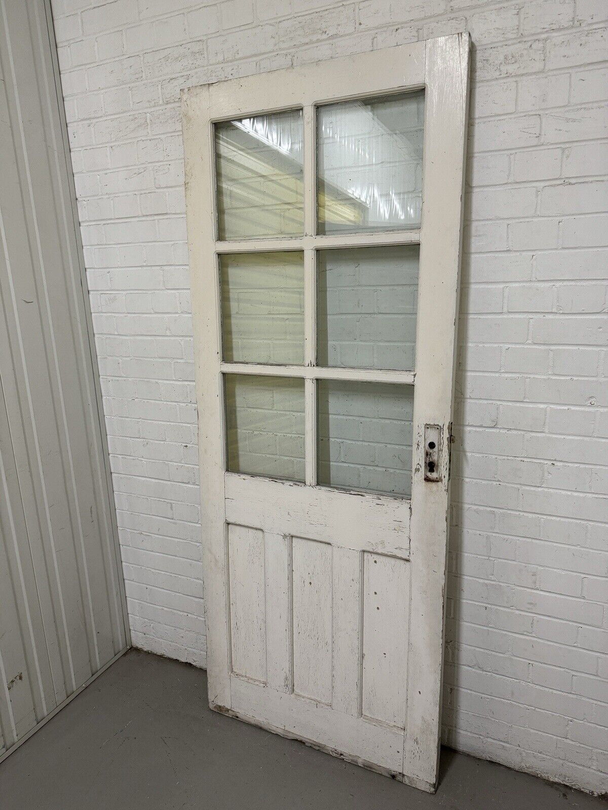 Reclaimed Georgian Double Glazed Wooden Panel Front Side Back Door 2023 x 810mm