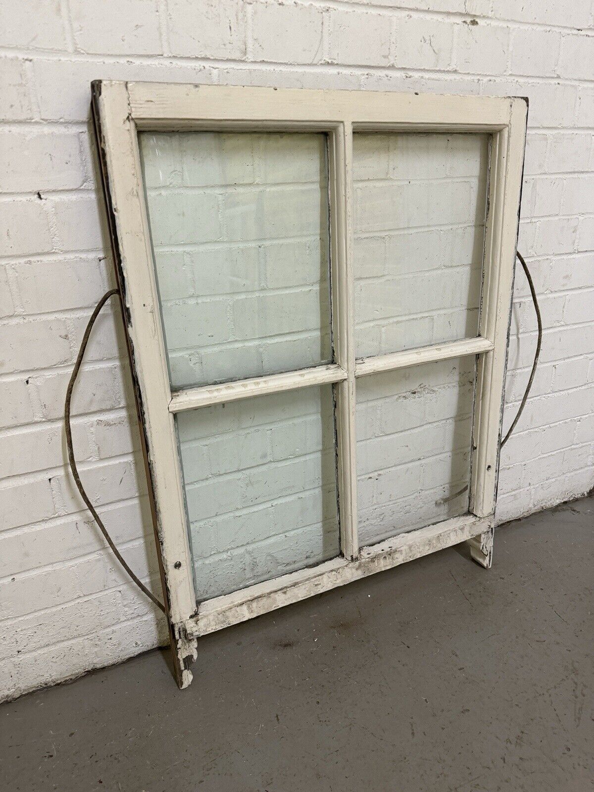 Reclaimed Old Georgian 4 Panel Wooden Window 890 x 670mm