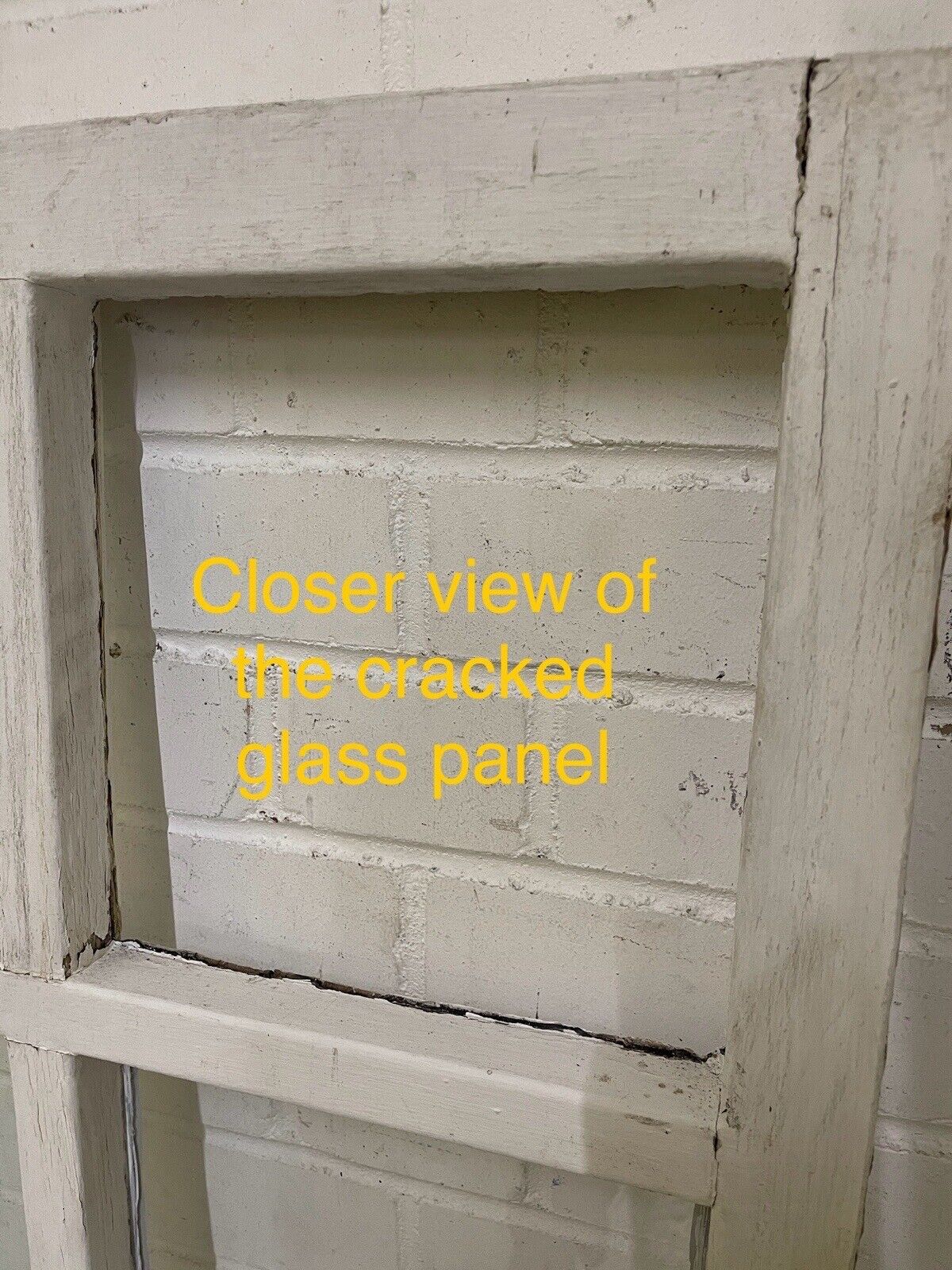 Reclaimed Old Modern Georgian Style 8 Panel Wooden Window 568 x 1175mm