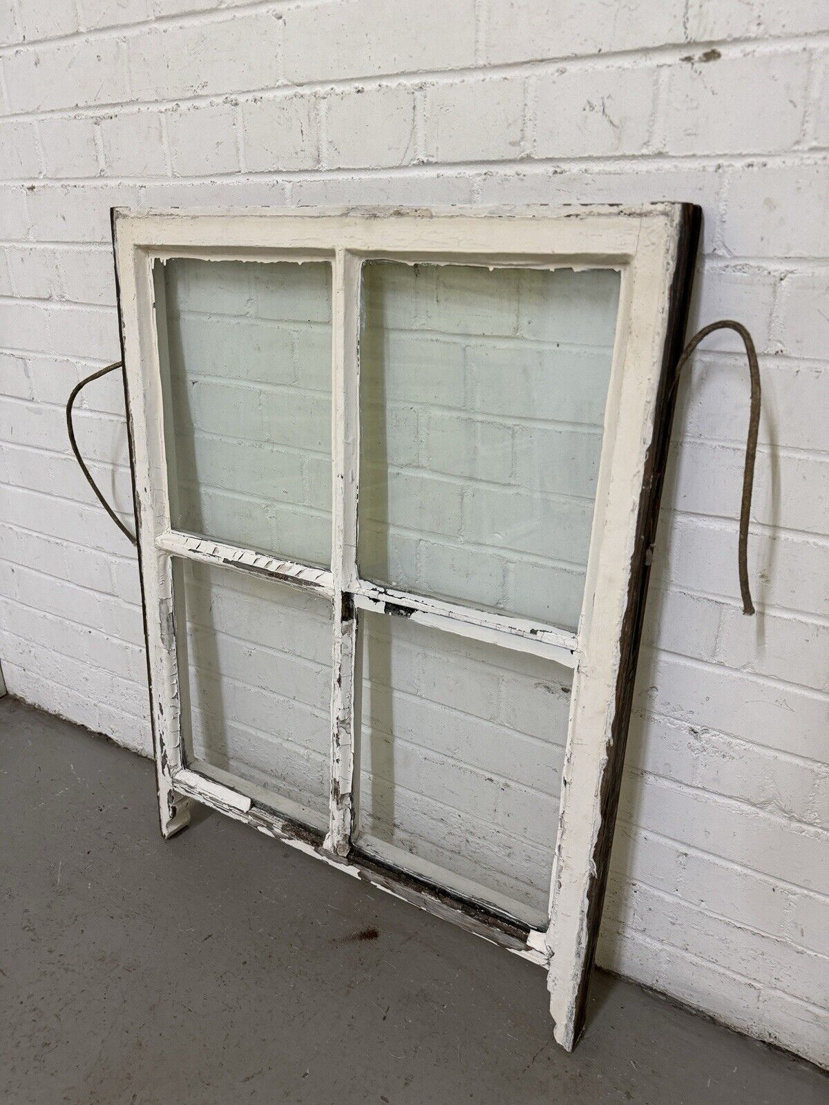 Reclaimed Old Georgian 4 Panel Wooden Window 895 x 670mm