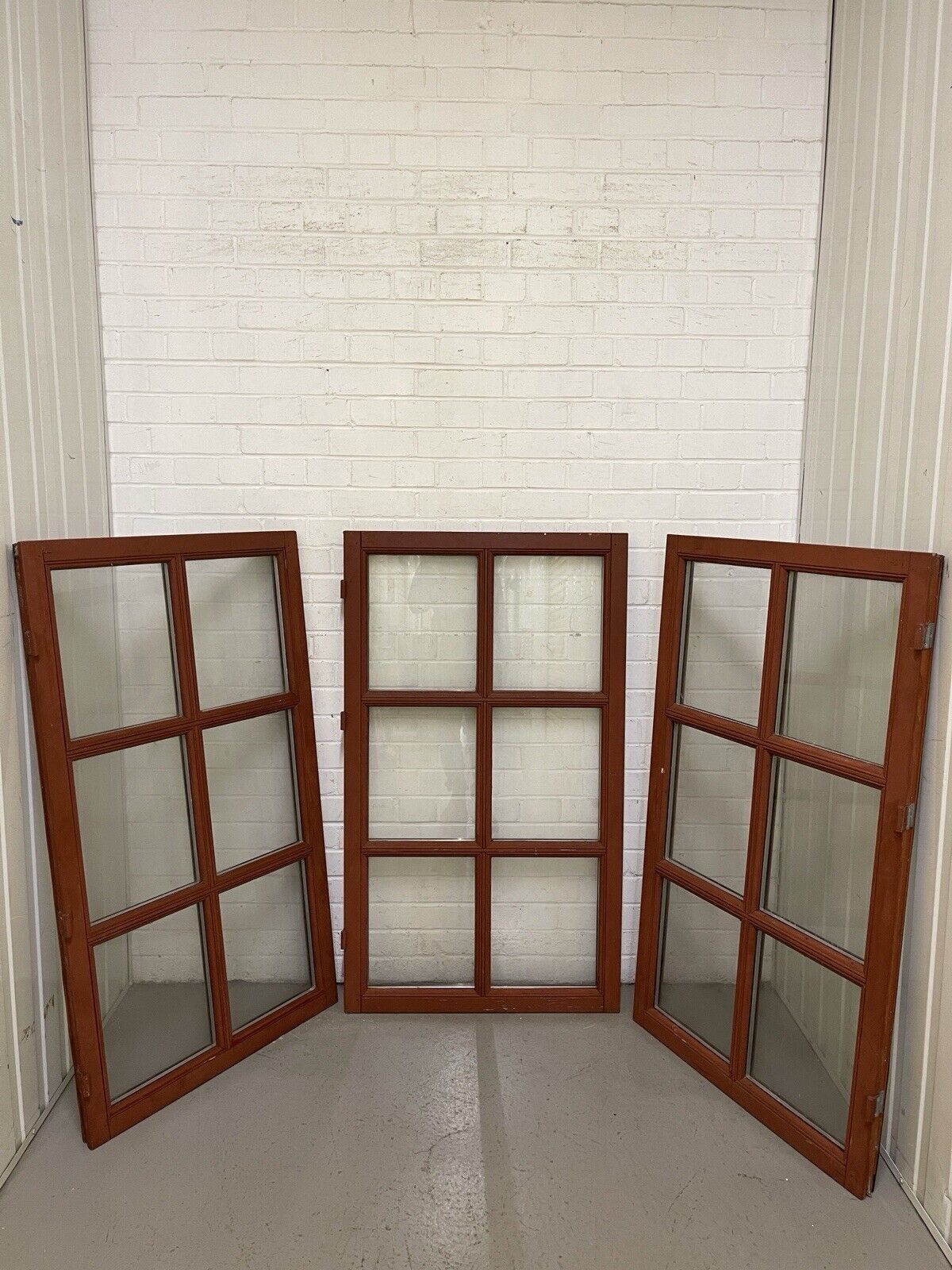 Three Modern Georgian Double Glazed Wooden Window 1270 Or 1242mm by 737 Or 708mm