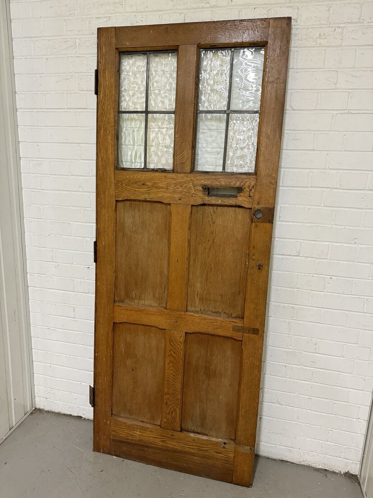 Reclaimed Old Victorian Arts and Crafts Wooden Front Door 2020 Or 2005 x 810mm