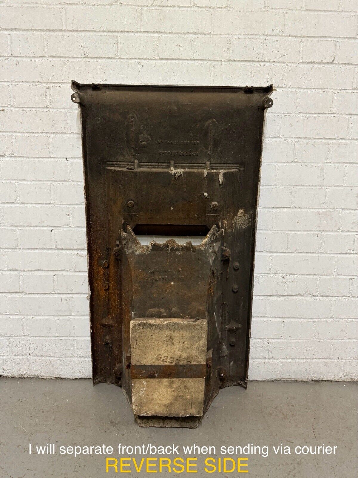 Antique Reclaimed Art Nouveau Edwardian Victorian Distressed Fireplace