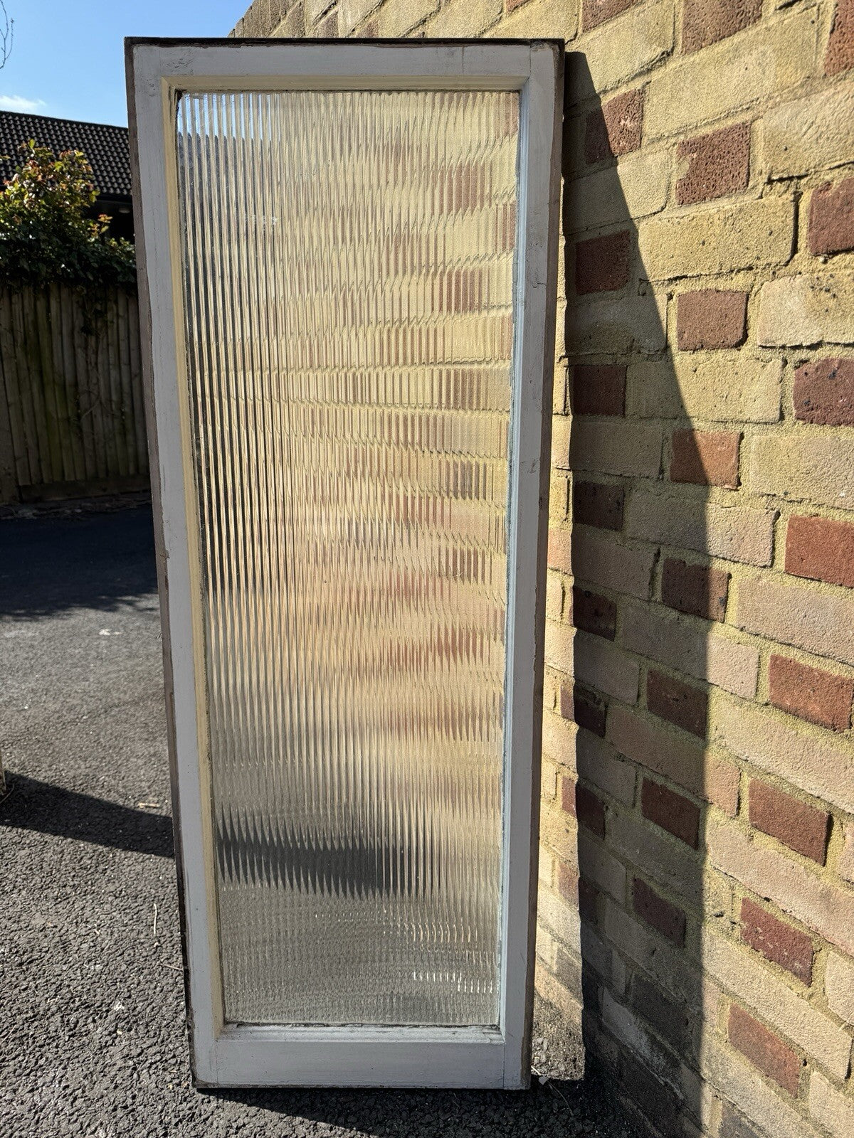 Reclaimed Reeded Glass Wooden Window 1535mm x 550mm – Reclaimed Windows ...
