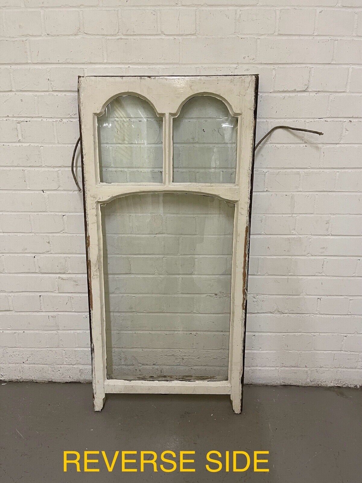 Reclaimed Old Edwardian Arch Sash Wooden Window 533 x 1125mm