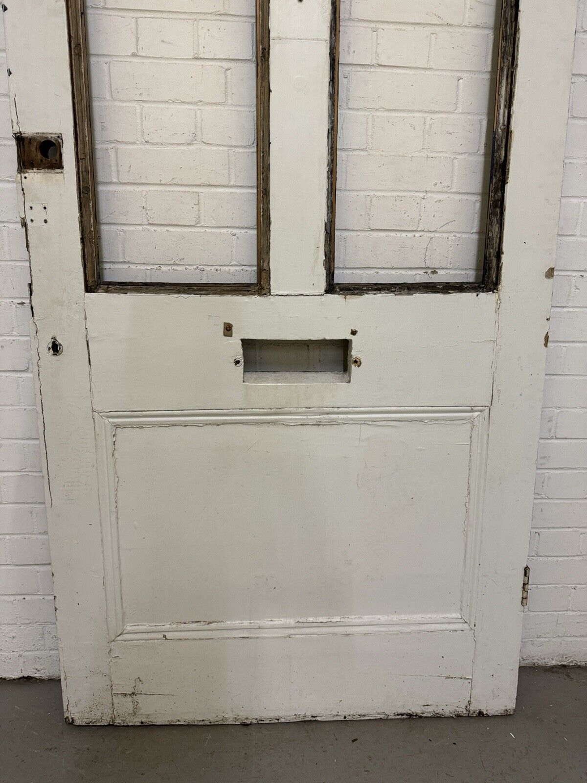 Reclaimed Large Old Victorian Wooden Panel Front Door 2130 Or 2102 x 1015