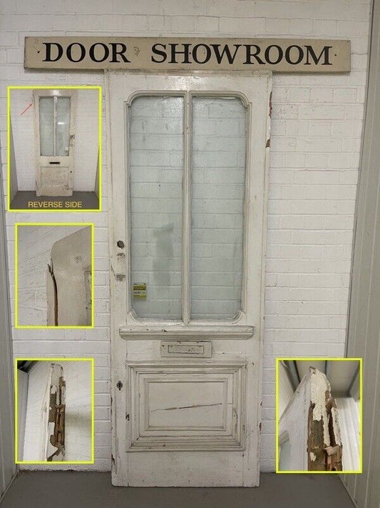 Reclaimed Old Arts and Crafts Victorian Wooden Front Door 2125 or x 795mm