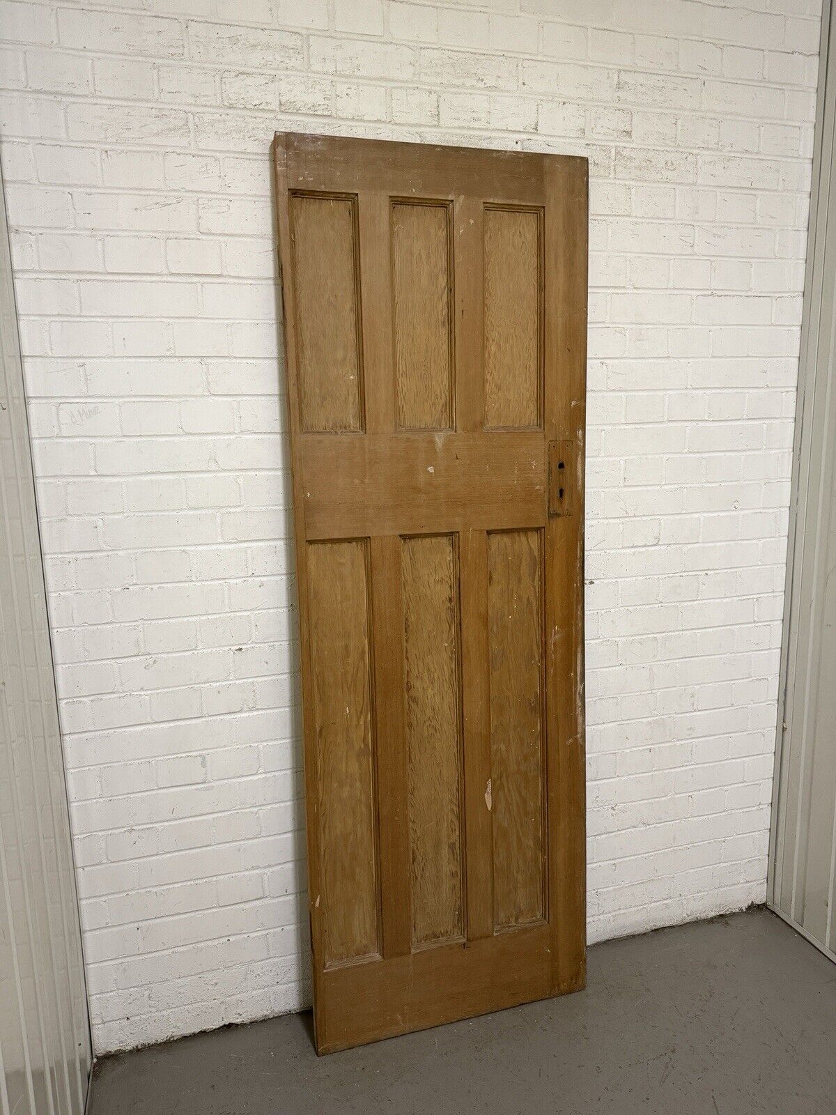 Vintage Reclaimed Edwardian Internal 6 panel Door 1960 Or 1955mm x 675mm