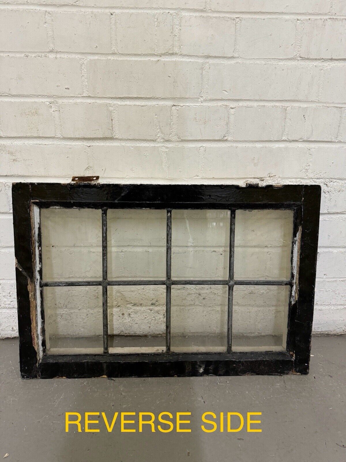 Reclaimed Old Leaded Light Panel Wooden Window 603 x 395mm