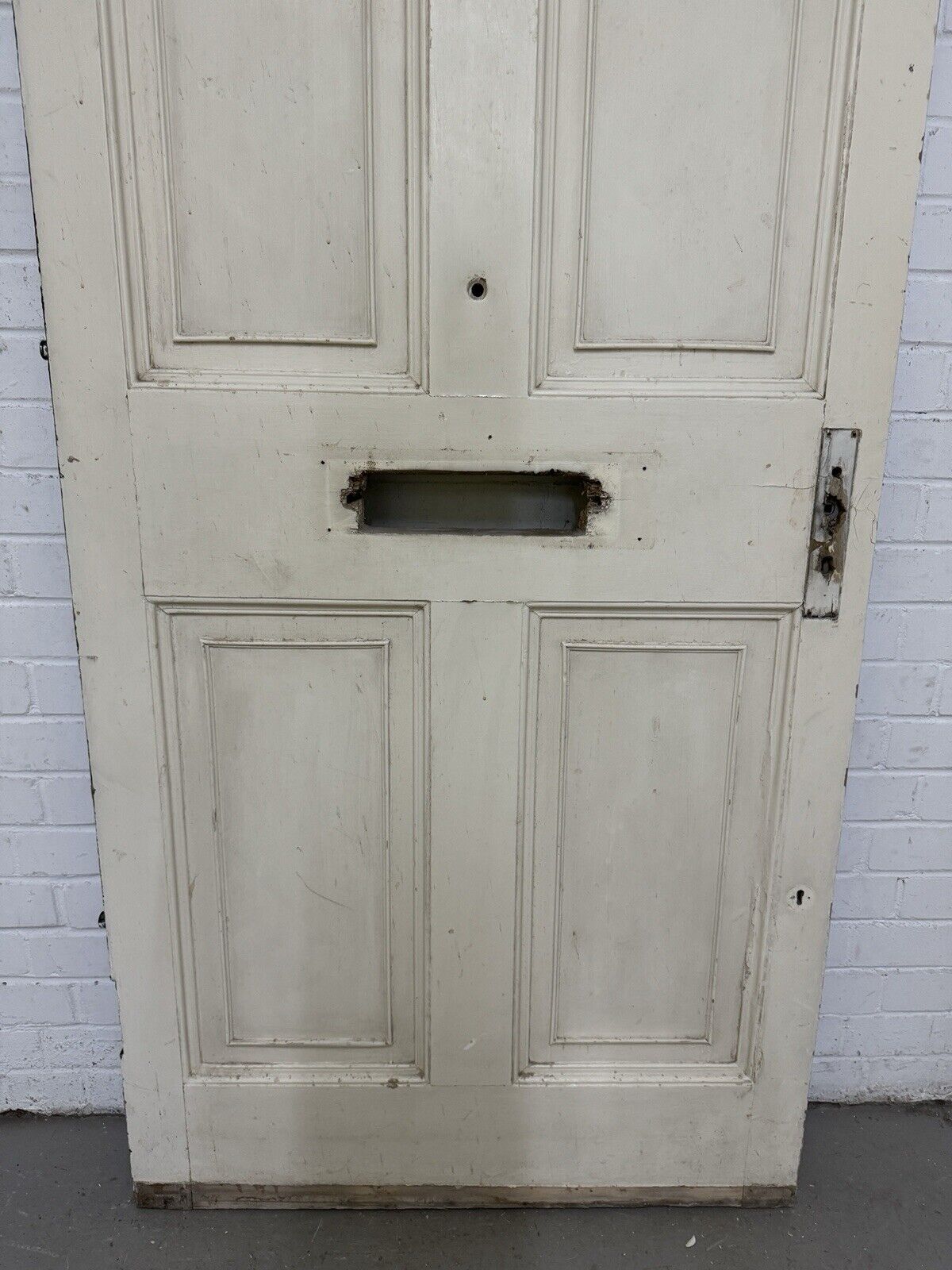 Reclaimed Old Victorian Edwardian Wooden Panel Front Door 2055 x 858mm