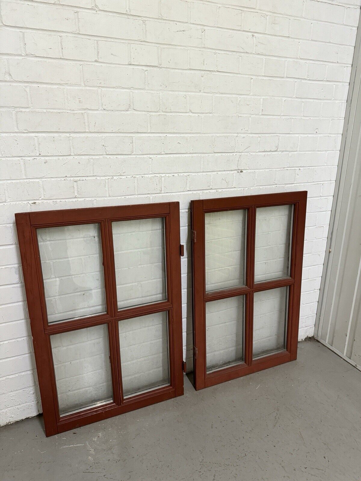 Pair Modern Georgian Double Glazed Wooden Window 900 Or 870mm by 600 Or 570mm