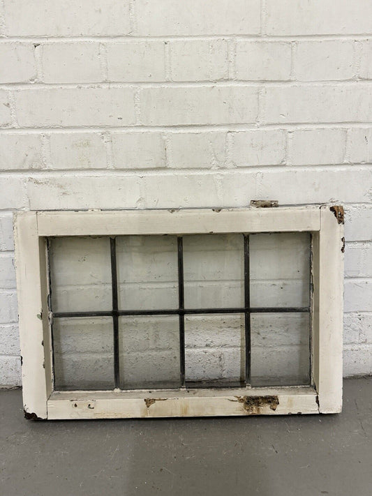 Reclaimed Old Leaded Light Panel Wooden Window 603 x 395mm