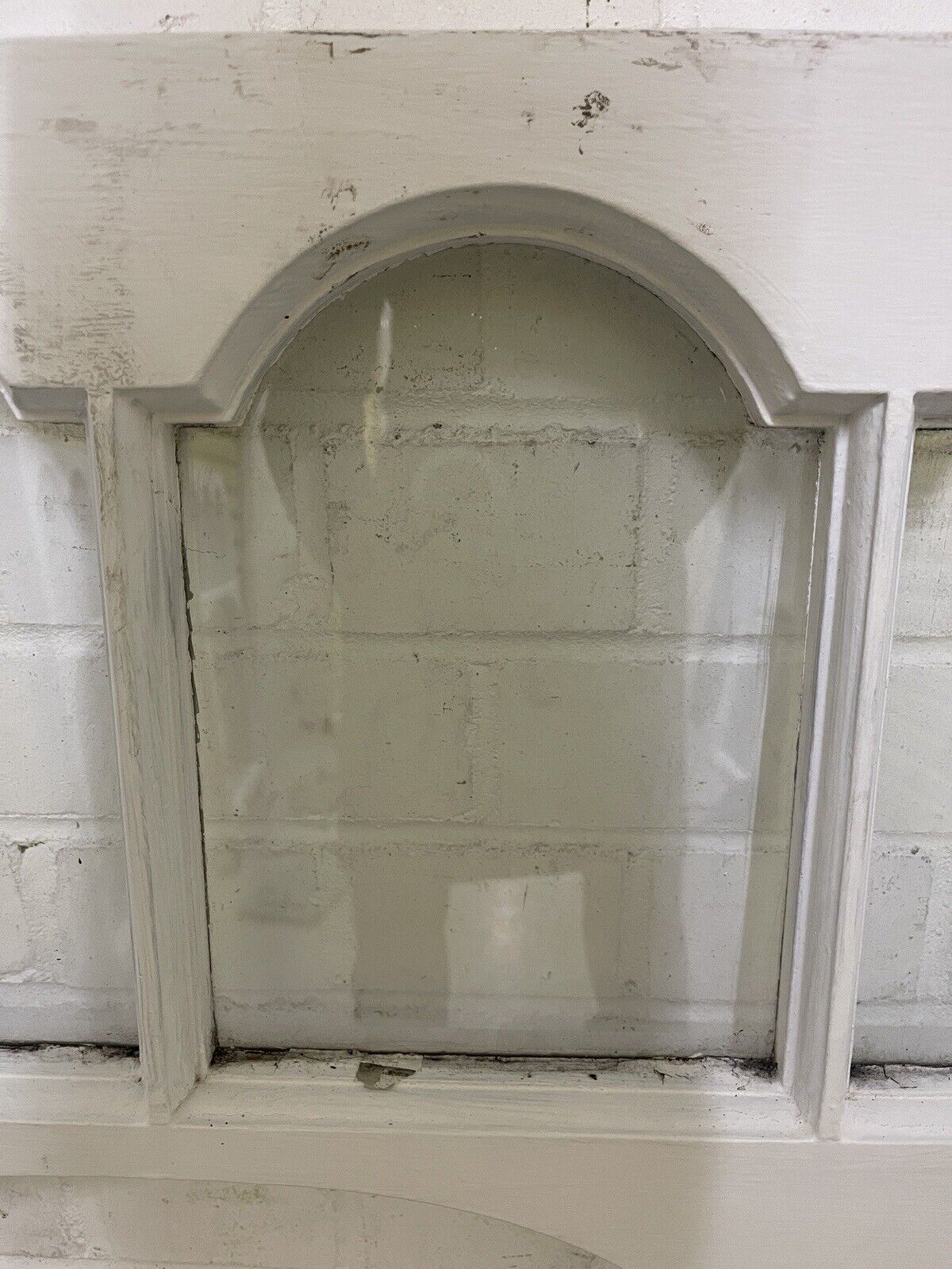 Reclaimed Old Edwardian Arch Sash Wooden Window 913 x 950mm