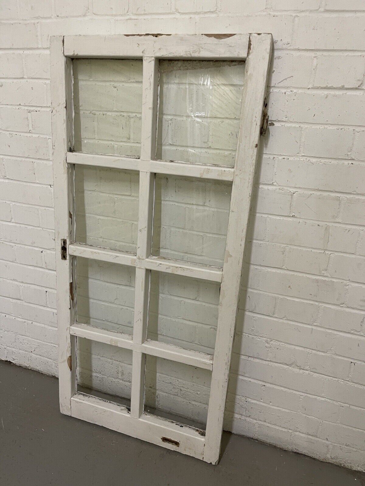 Reclaimed Old Modern Georgian Style 8 Panel Wooden Window 568 x 1175mm