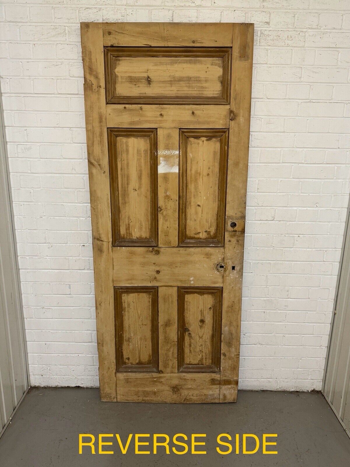 Reclaimed Victorian Pine Internal 5 panel Door 1995 Or 2000 x 803mm