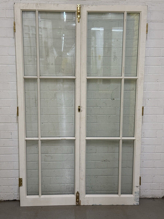 Reclaimed French Double Glazed Wooden Double Doors 1786 or 1810mm x 1120mm