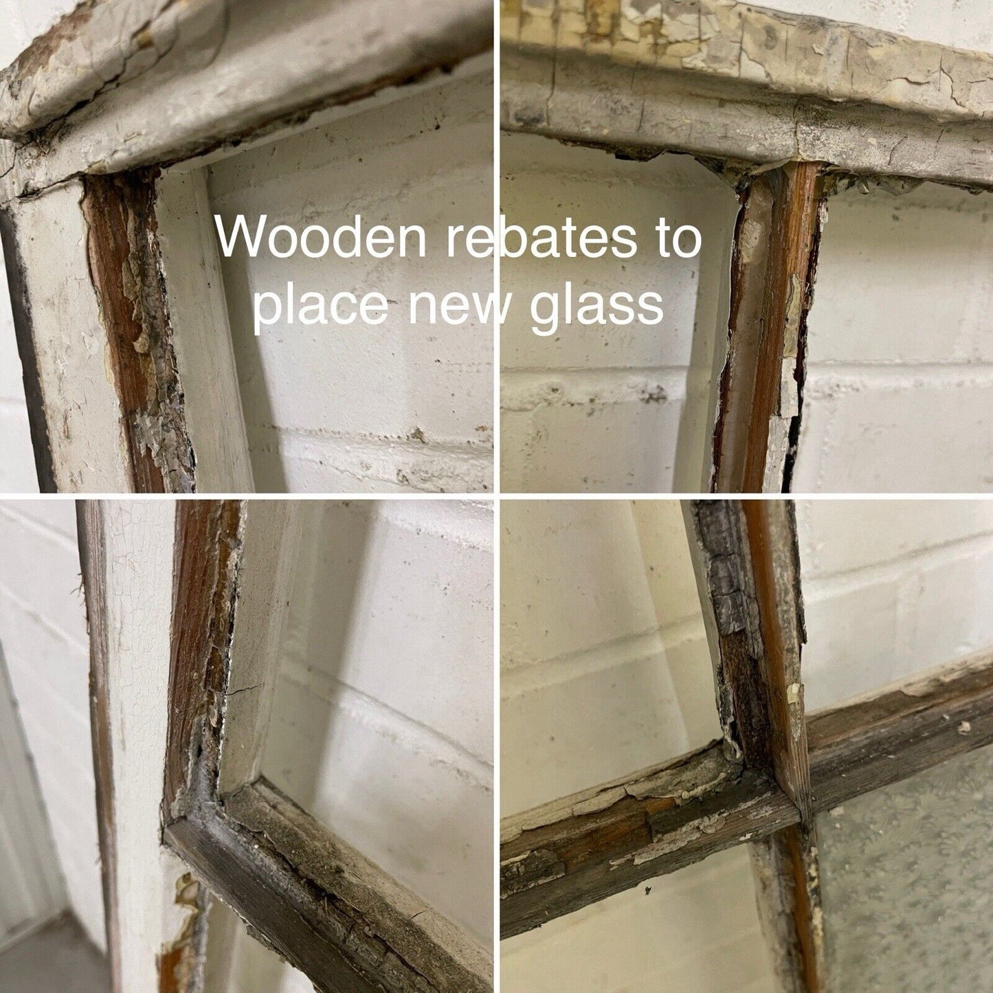 Reclaimed Old Georgian Sash Wooden Window 1103 or 1120 x 1070mm