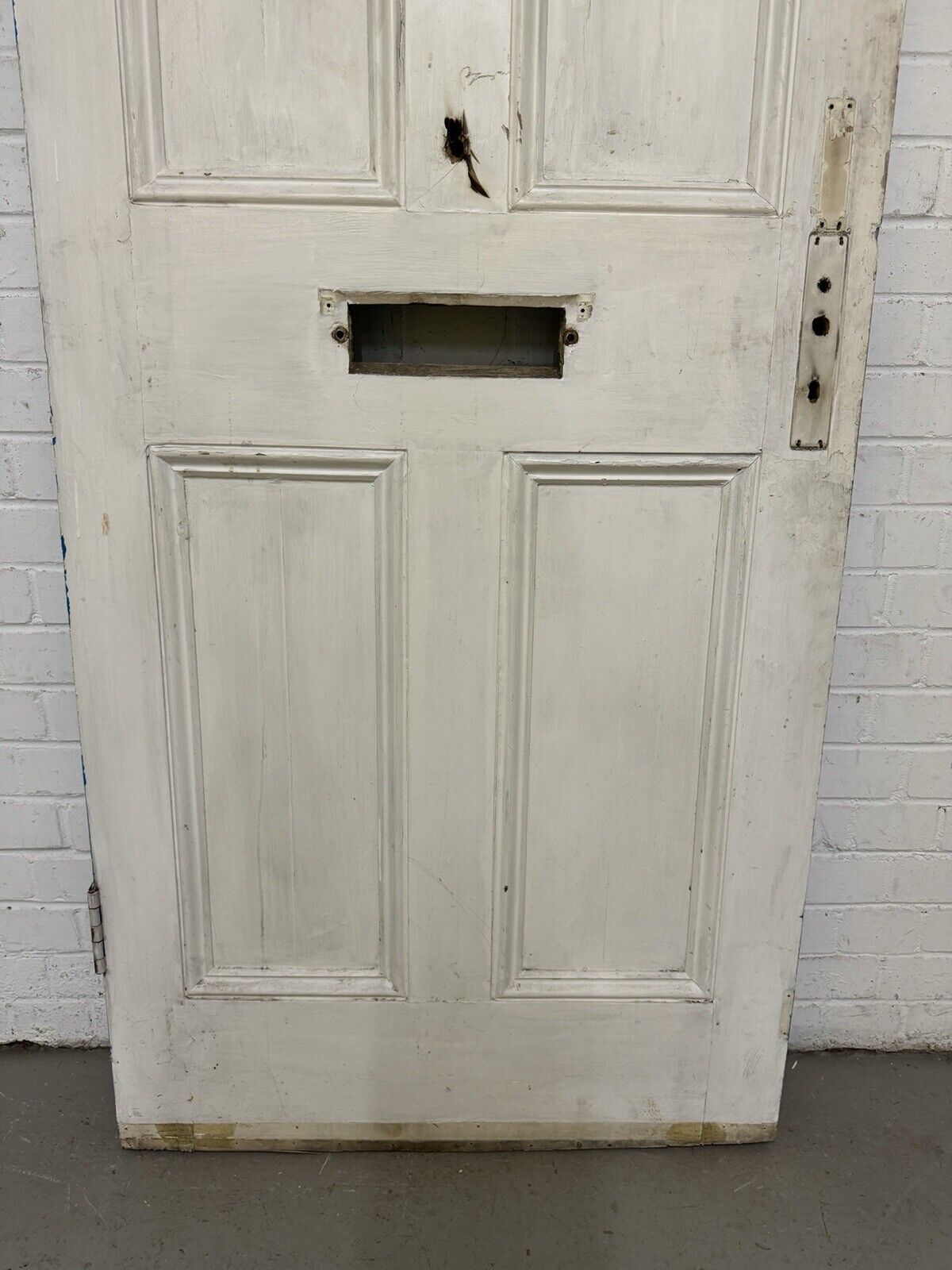 Reclaimed Old Victorian Edwardian Wooden Panel Front Door 2032 Or 2038 x 812mm