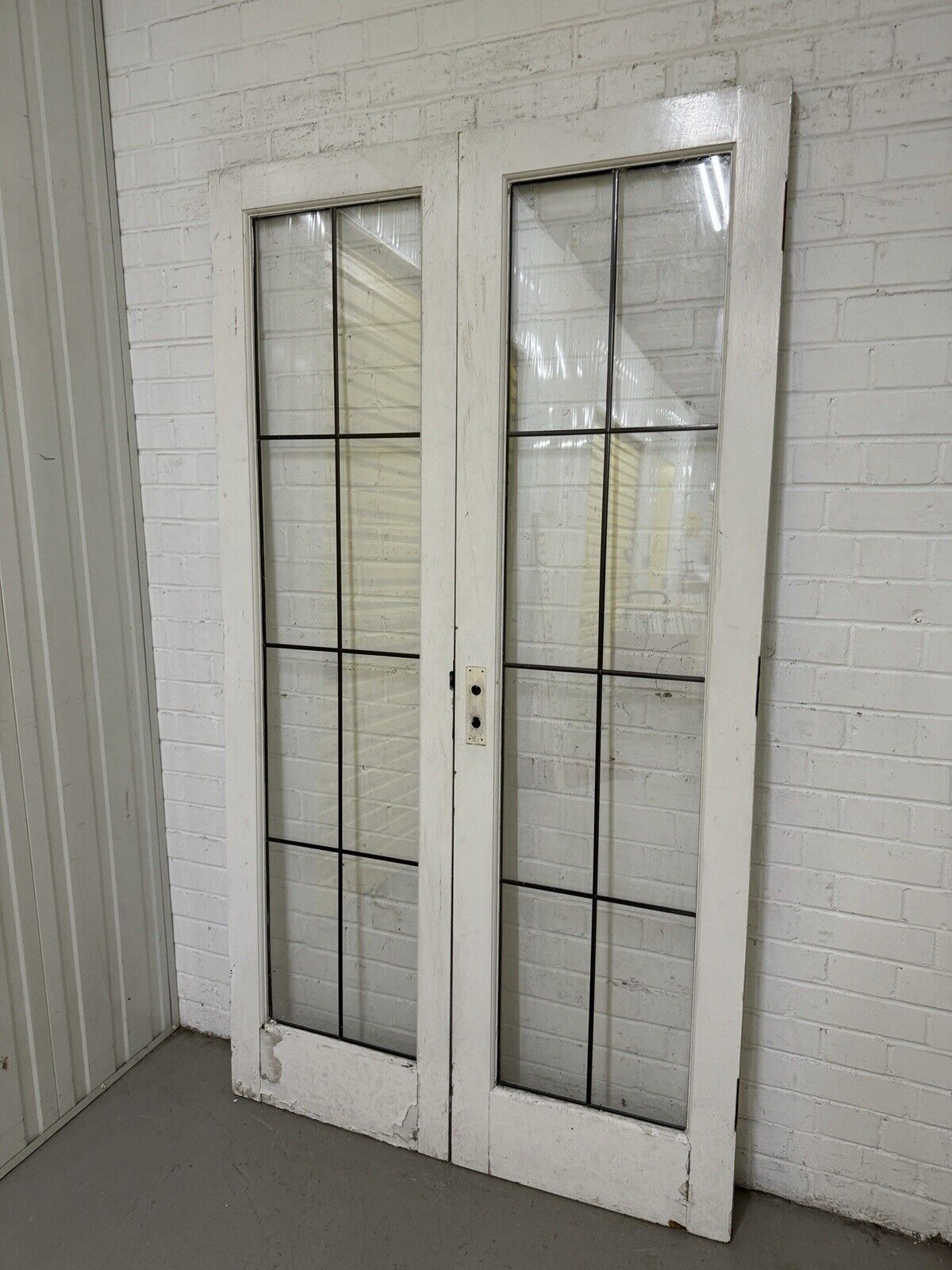 Reclaimed French Double Glazed Wooden Double Doors 2003 x 1110mm