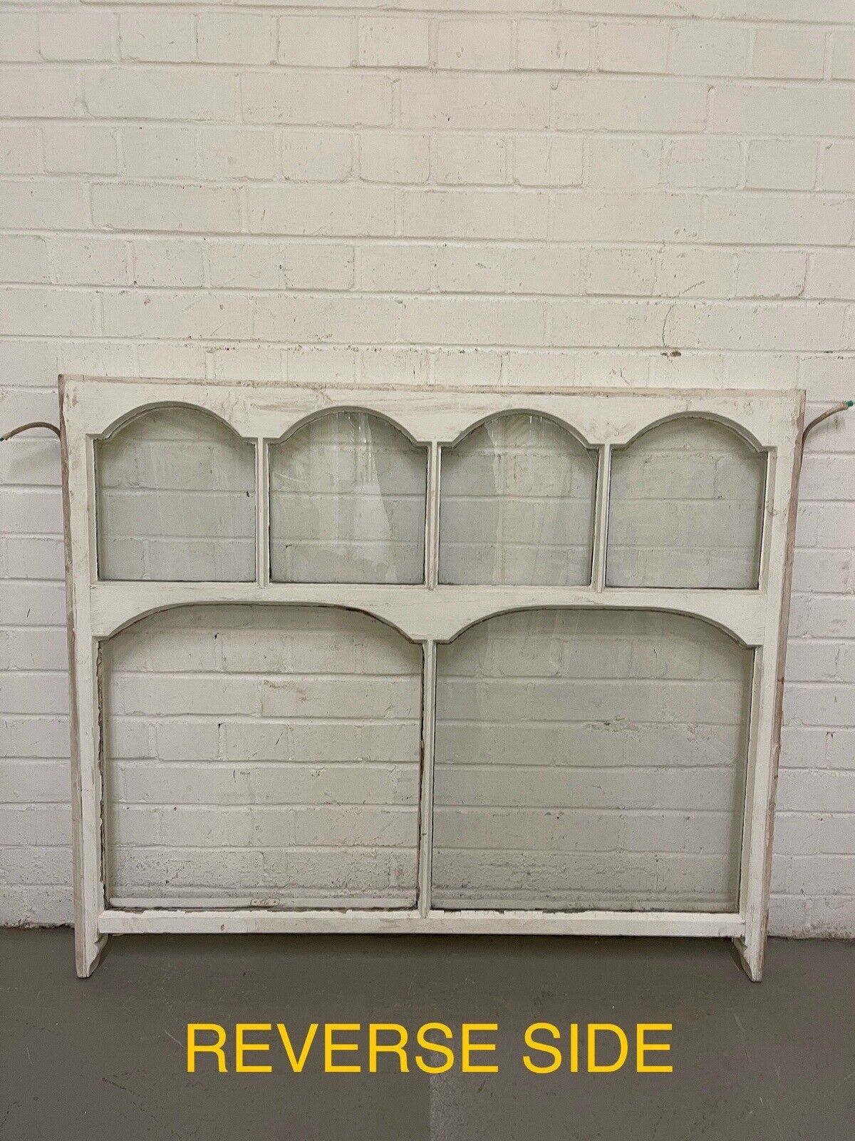 Reclaimed Old Edwardian Arch Sash Wooden Window 1110 x 950mm