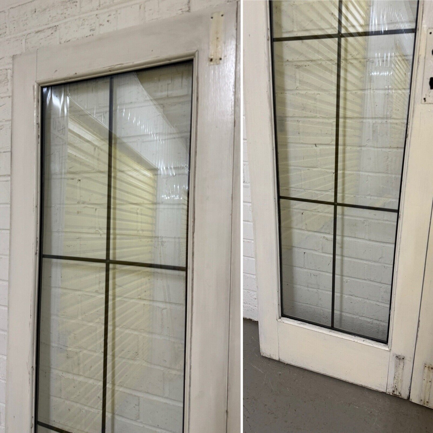 Reclaimed French Double Glazed Wooden Double Doors 2000 x 1107mm