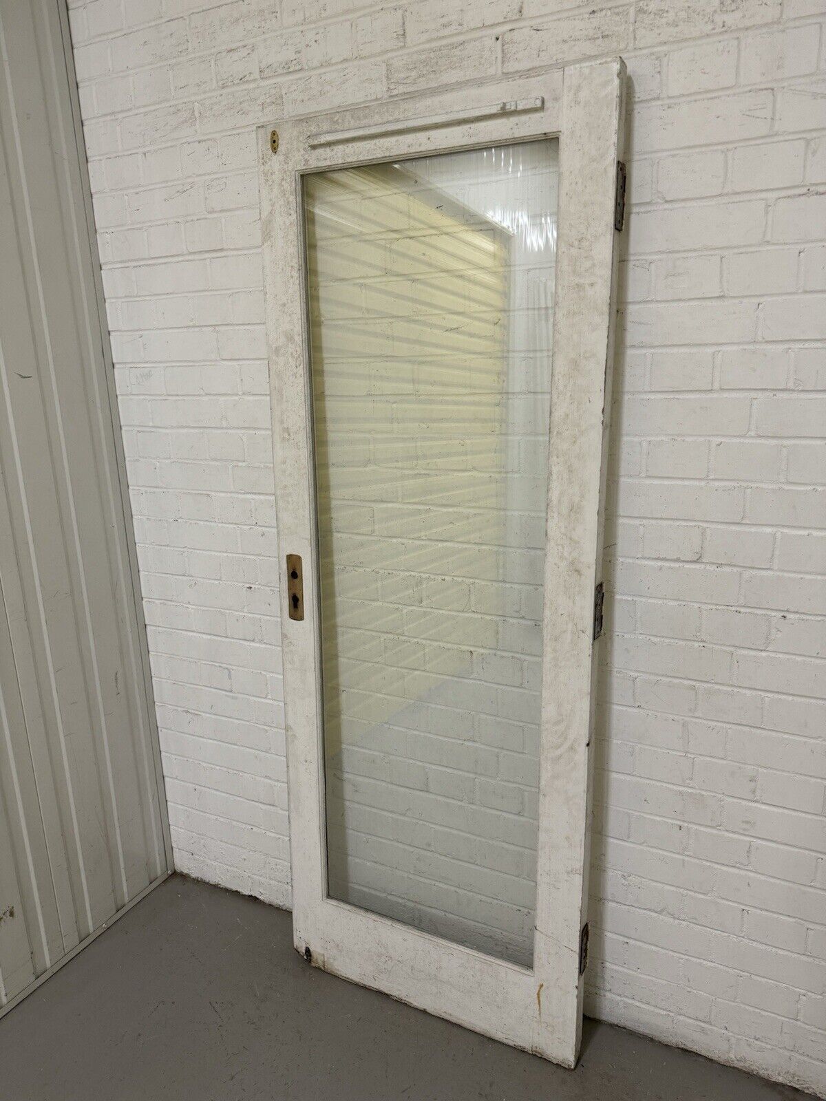 Reclaimed Old Double Glazed Glass Wooden Side Or Back Door 1900 x 715mm