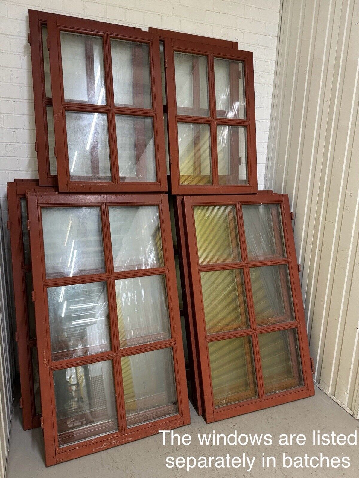 Pair Modern Georgian Double Glazed Wooden Window 900 Or 870mm by 600 Or 570mm