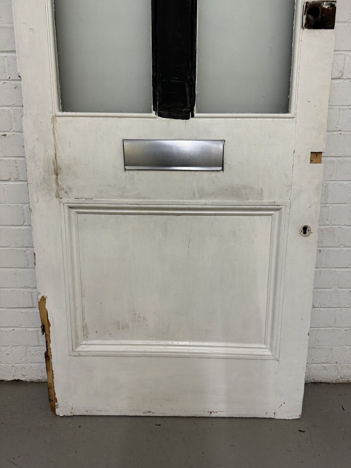 Reclaimed Old Victorian Edwardian Wooden Panel Front Door 2075 Or 2083 x 855mm