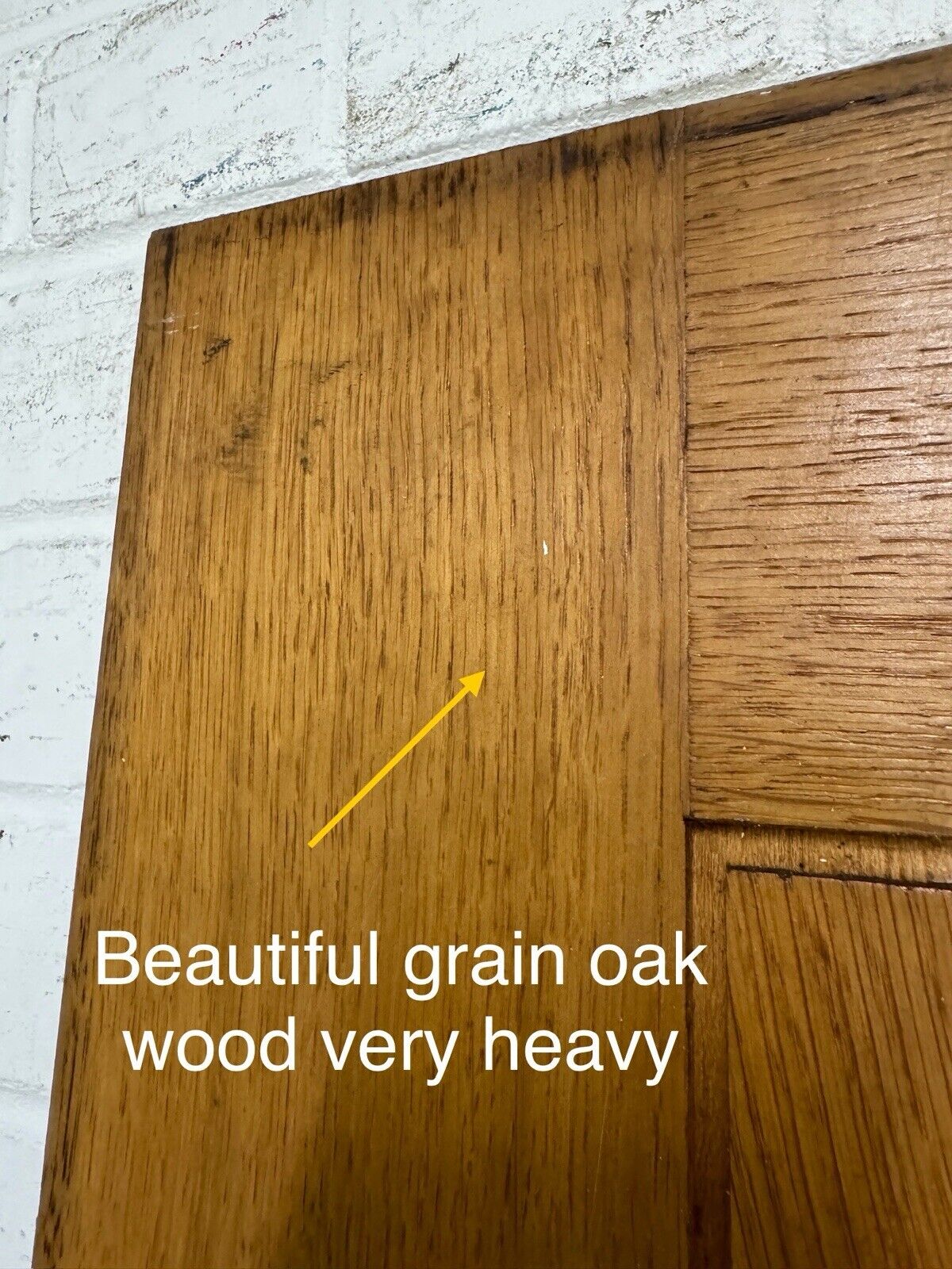 Reclaimed Bespoke Oak Veneer Wooden Panel Front Door 1960 Or 1975 x 835mm