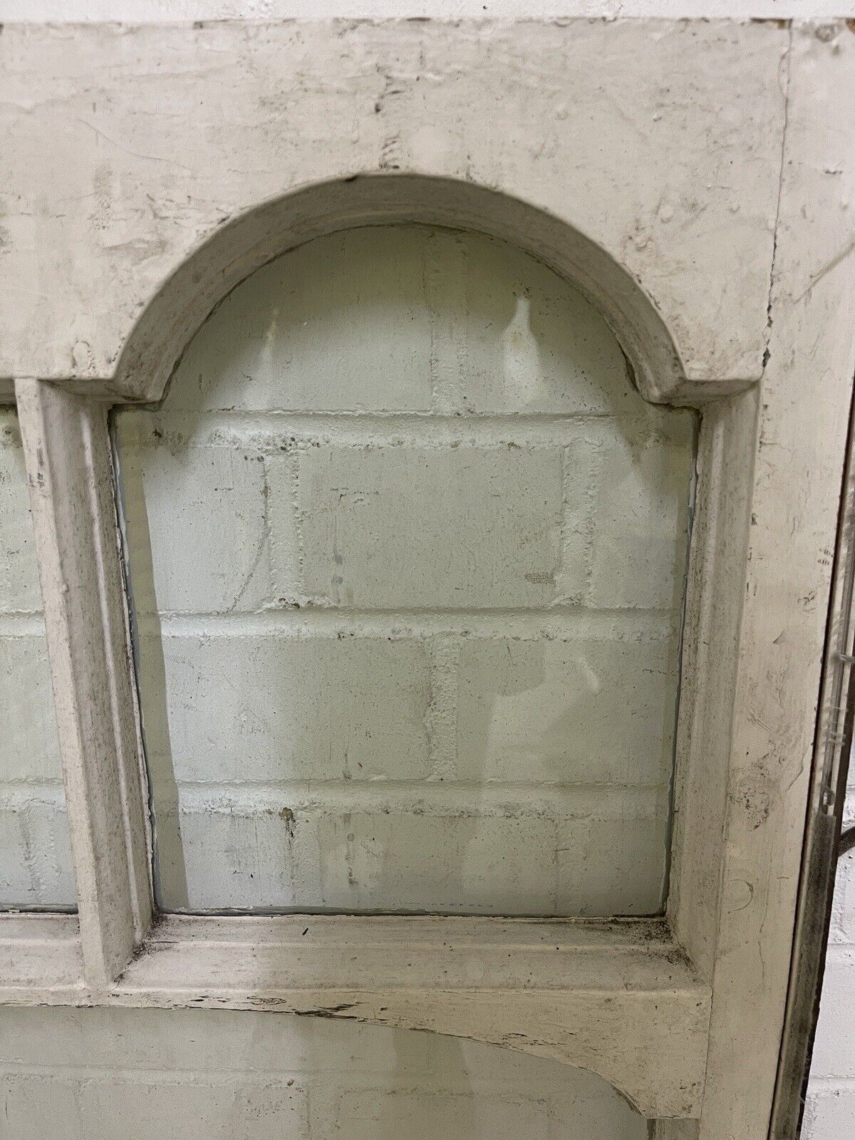 Reclaimed Old Edwardian Arch Sash Wooden Window 533 x 1125mm