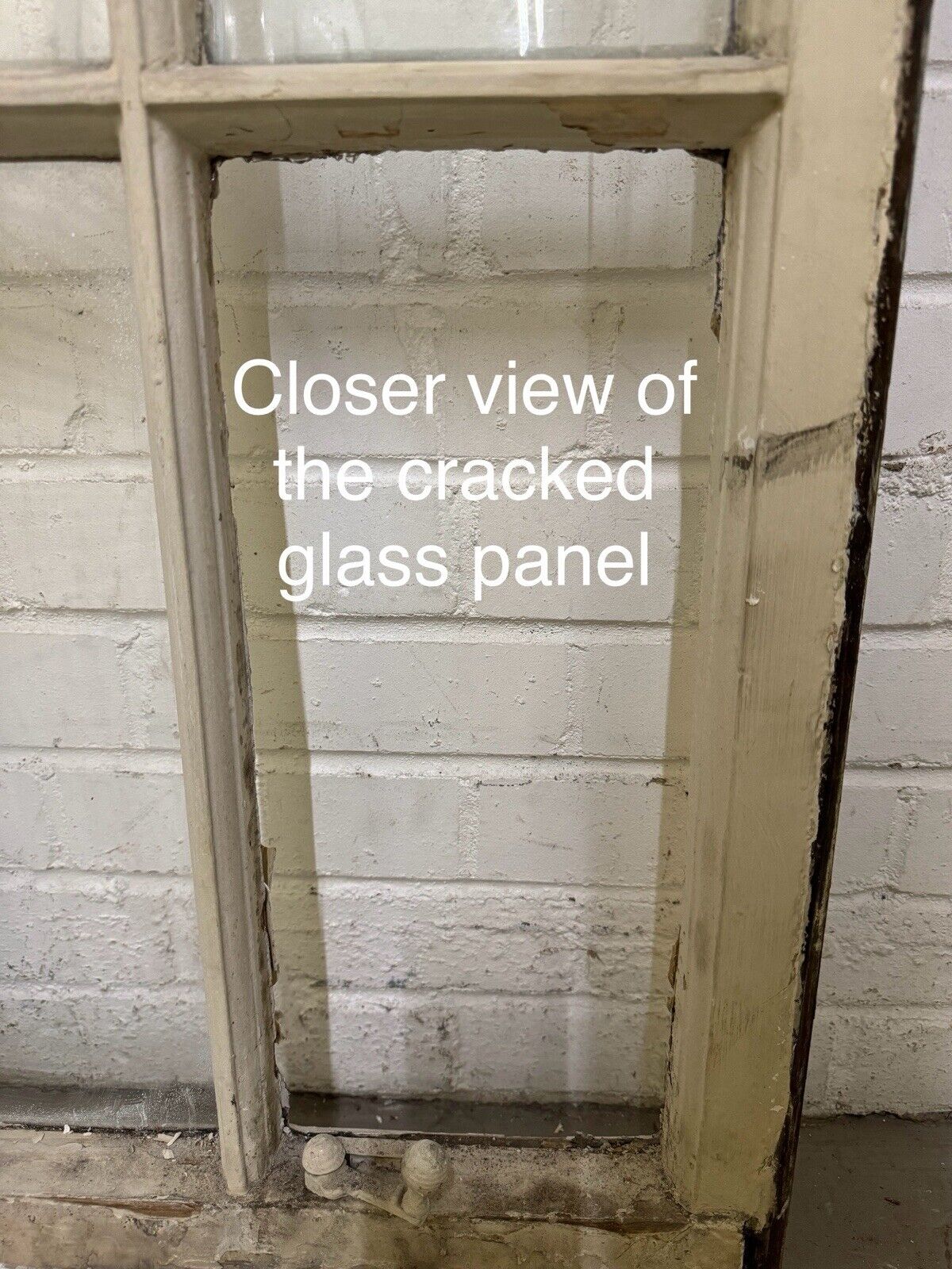 Reclaimed Old Georgian 4 Panel Wooden Window 1010 x 480mm