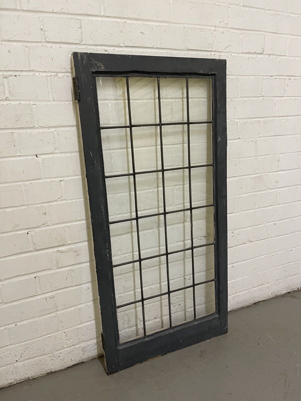 Reclaimed Old Leaded Light Panel Wooden Window 515 x 1045mm